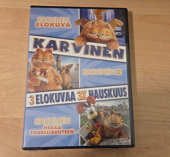 Karvinen 3 elokuvaa 3x hauskuus suomipuhe ja teksti uusi muoveissa