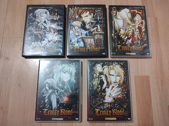 Trinity blood 1-5 Suomijulkaisu DVD:t