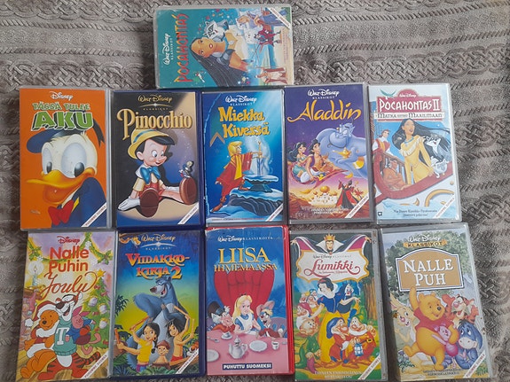 Disney klassikot Lasten VHS kasetit