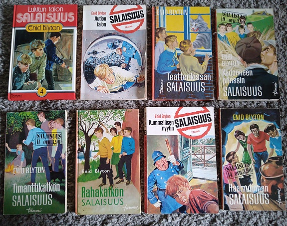 Enid Blyton Salaisuus-kirjasarja nuortenkirjat