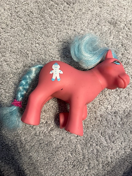My Little Pony MLP Vintage Candy Cane Ponies Molasses G1 1984