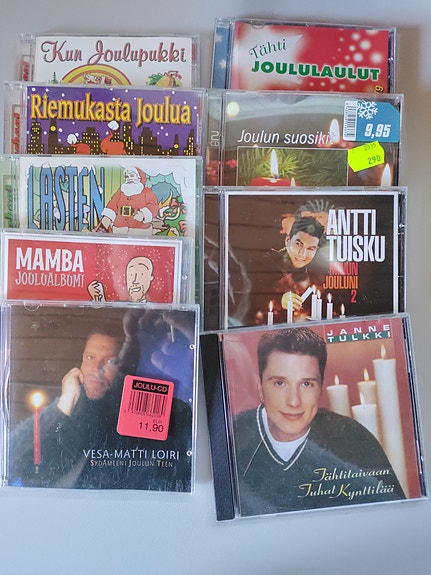 Joulun-CD -levyjä