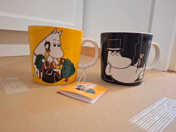 Muumimamma ja muumipappa muumimukit