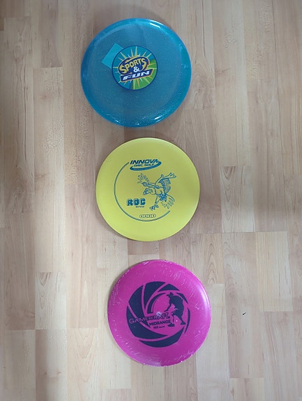 3 frisbeekiekkoa: Innova Roc Gamecraft Midrange Sports & Fun frisbeet / muovi
