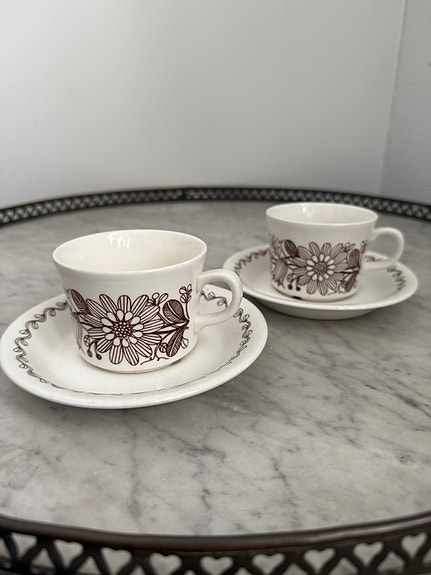 Arabia / Finnish Flint Elina-kahvikuppi (2 kpl)