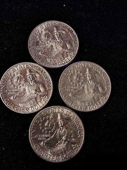 Yhdysvallat 1776–1976 Washington quarter dollar -kolikot 4 kpl