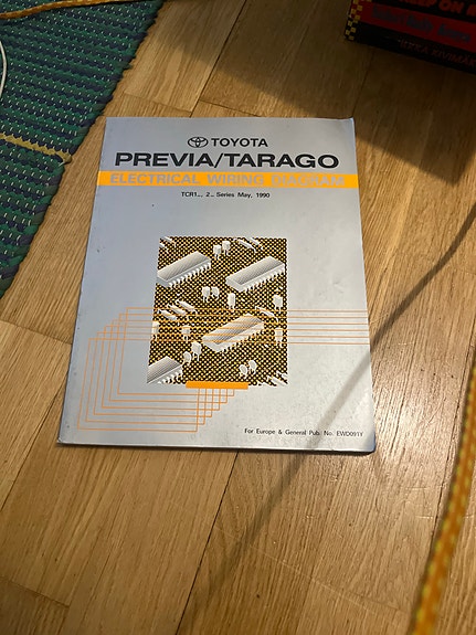 Toyota Previa/Tarago sähkökaaviokirja