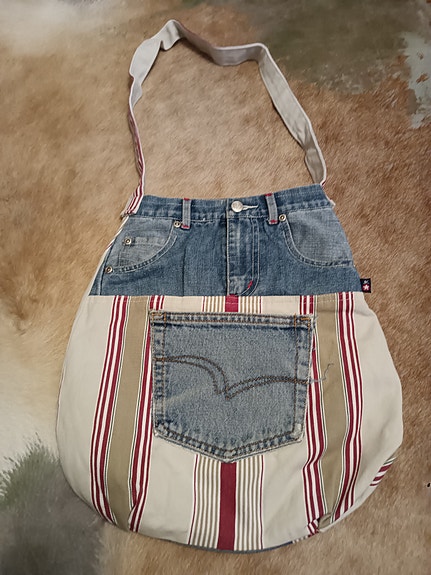 Marlboro Classics farkku/denim/kangas olkalaukku