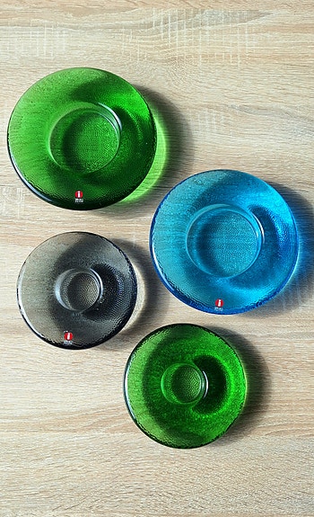 Iittala Nappi kynttilälyhty 2kpl ja Iso Nappi 2kpl