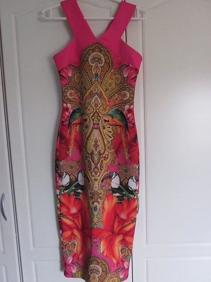 Ted Baker pinkki lintu bodycon XS