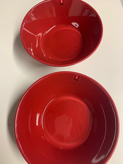 Iittala Teema kulhot 15 cm, punainen, 2 kpl