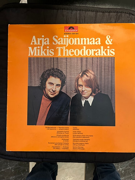 Arja Saijonmaa & Mikis Theodorakis vinyylilevy