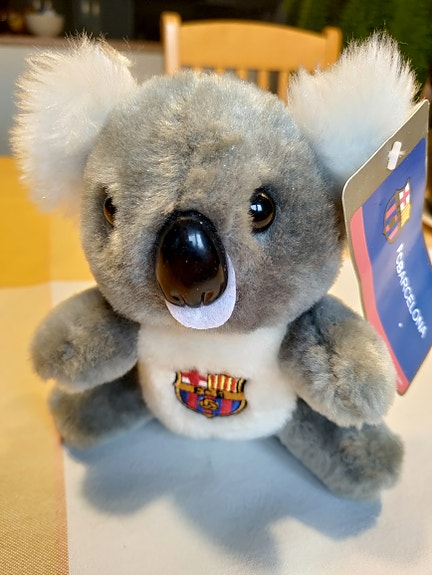 FC Barcelona pehmolelu koala, harmaa