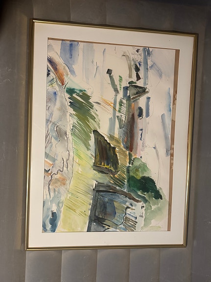 Alkuperäinen Carl Wargh -maalaus (1980) – signeerattu akvarelli