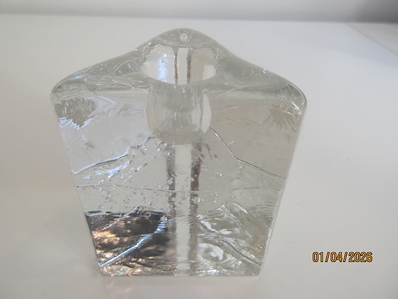 IITTALA Arkipelago lasinen kynttilänjalka  TIMO SARPANEVA