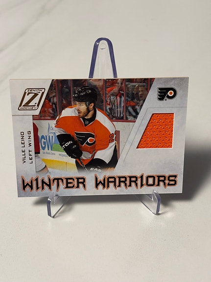 Ville Leino 2010–11 Panini Zenith Winter Warriors – game‑worn kortti