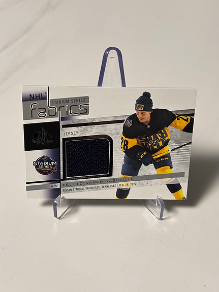 Eeli Tolvanen 2022–23 SP Game Used Stadium Series – game‑used jersey
