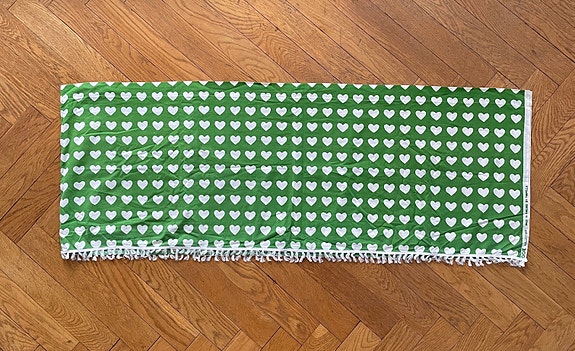 💚🤍Tampella Cook collection retro verho, sydän🤍💚