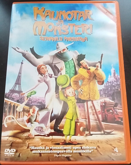 Kaunotar ja Monsteri -elokuva DVD