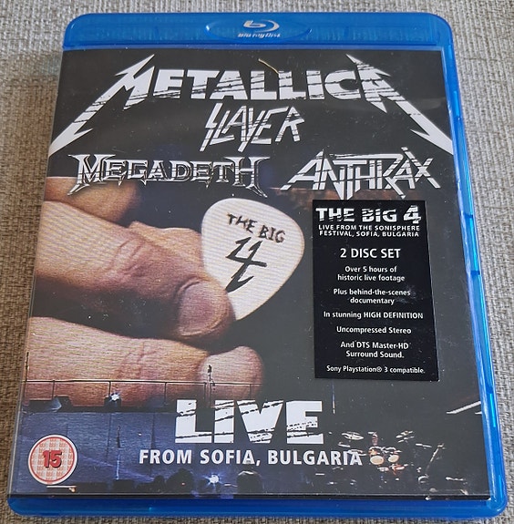Metallica Slayer Megadeth Anthrax The Big 4 Live From Sofia Bulgaria Blu-ray