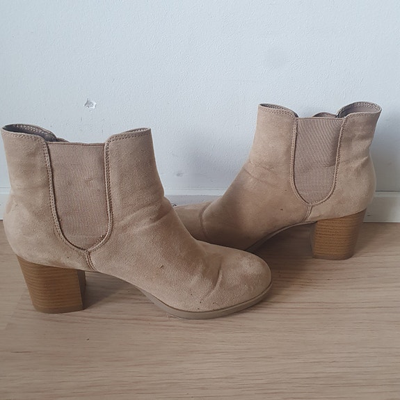 Nilkkurit nahkajäljitelmä beige koko 39