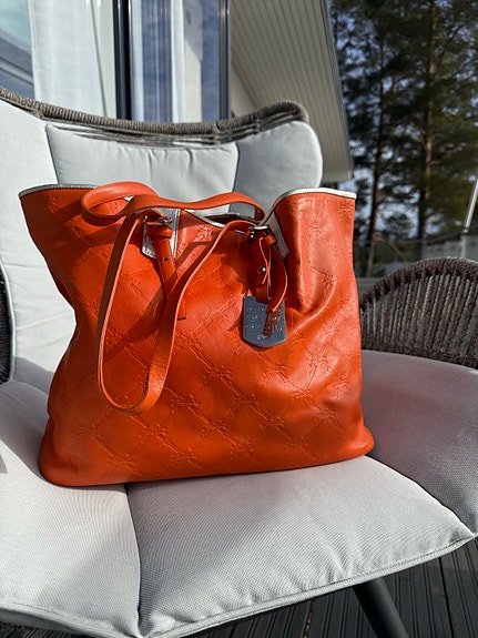 Longchamp nahkalaukku oranssi naiset