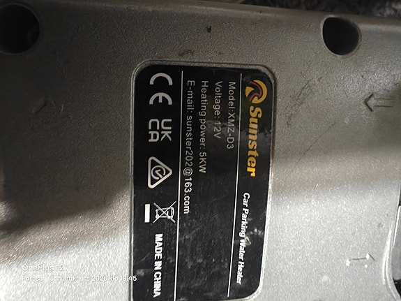 Bensa/diesel lämmitin