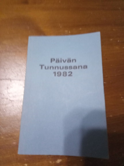 Päivän tunnussana 1982