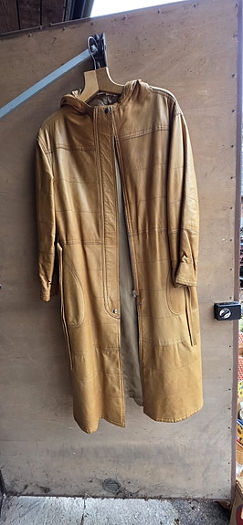 Friitalan naisten pitkä nahkatakki VINTAGE