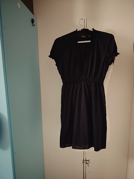 Line Collection mekko S puuvilla musta