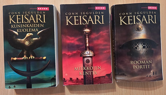 Conn Iggulden Keisari -kirjasarja pokkarit 3 kirjaa