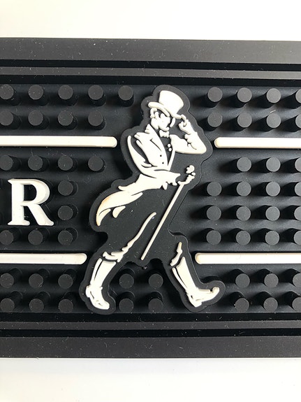 As New Johnnie Walker Rubber Drink Mat - Uusi Johnnie Walker Baarimatto