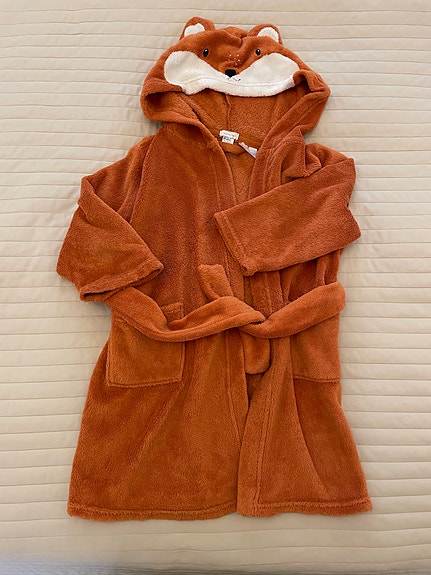 H&M lasten kylpytakki fleece ruskea koko 120/60 unisex