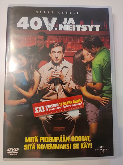 40 v. ja neitsyt DVD-elokuva