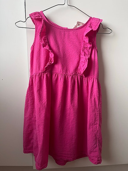 H&M pinkin punainen mekko 122