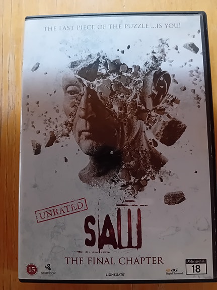 Saw unrated -elokuva DVD