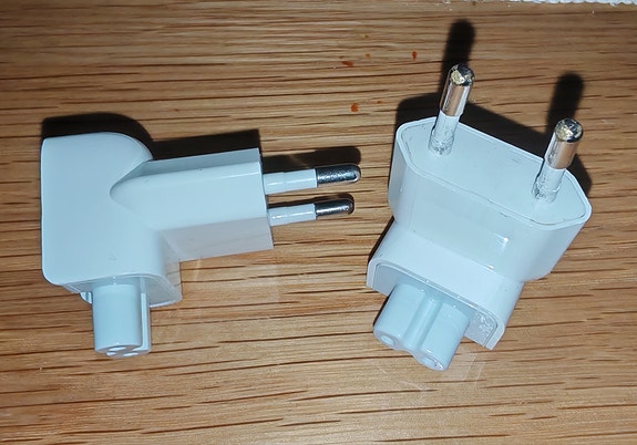 2kpl EU pistokeliitin Apple Magsafe laturiin