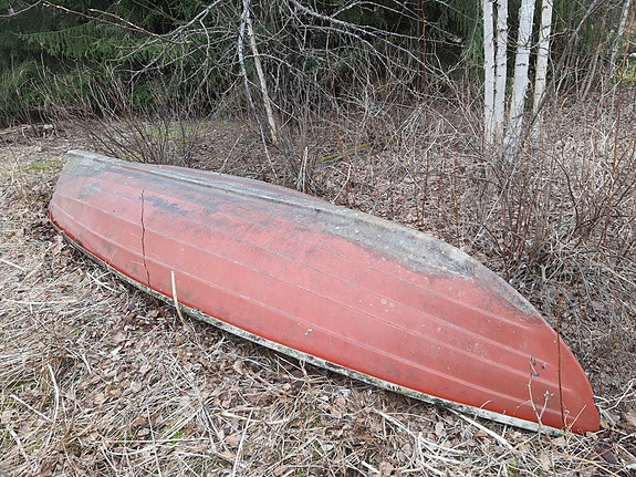 Soutuvene punainen lasikuitu