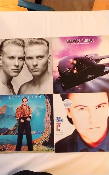 Ulkolaisia vinyyli LP -levyjä 1970-1990 luvuilta