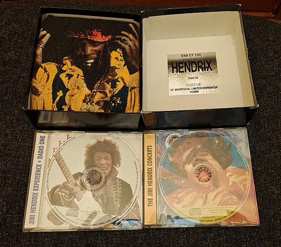 Jimi Hendrix CD Box Set 2CD limited edition numeroitu, harvinainen