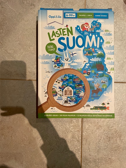 Oppi&Ilo lasten Suomi palapeli ja kirja