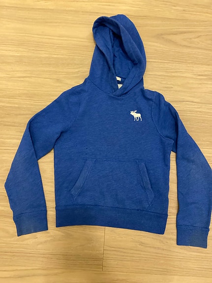 Abercrombie & Fitch huppari pojille 134 sininen puuvilla