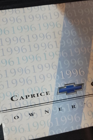 Chevrolet Caprice käyttöohjekirja 1996