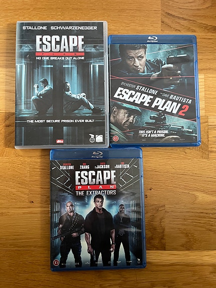 Escape Plan -elokuvasarja DVD ja Blu-ray