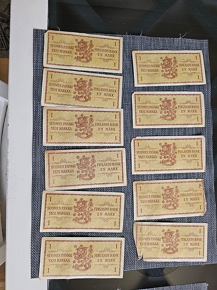 Suomen markan seteleitä