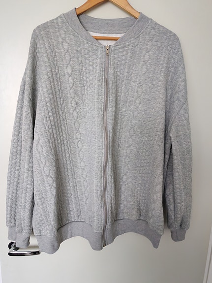 Naisten pehmeä vetoketjullinen XXL huppari