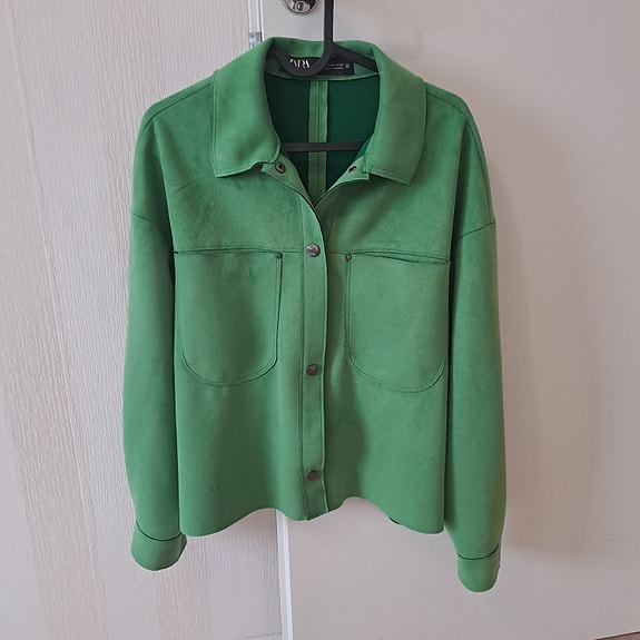 Zara takki XS vihreä polyesteri