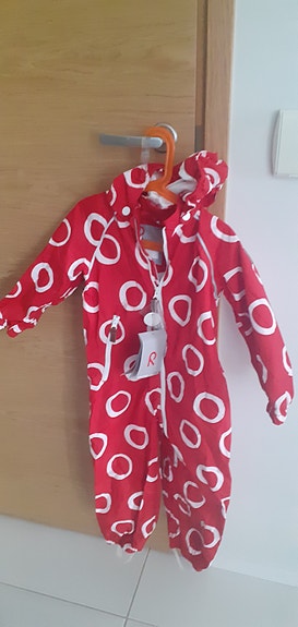 Reimatec uusi 98cm tuulen- ja vedenpitävä välikausihaalari