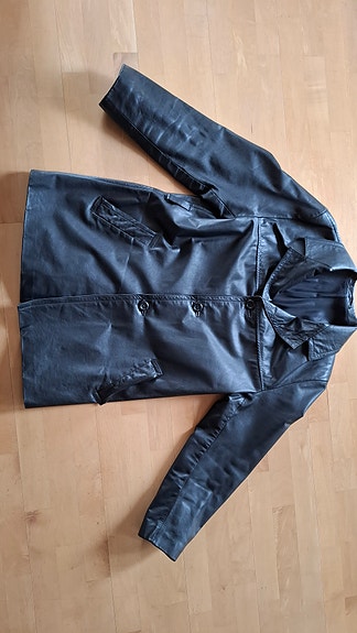 Vintage puolipitkä nahkatakki