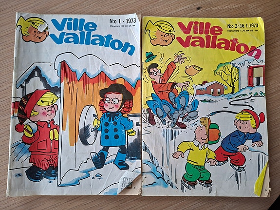 Ville Vallaton -sarjakuvalehtiä